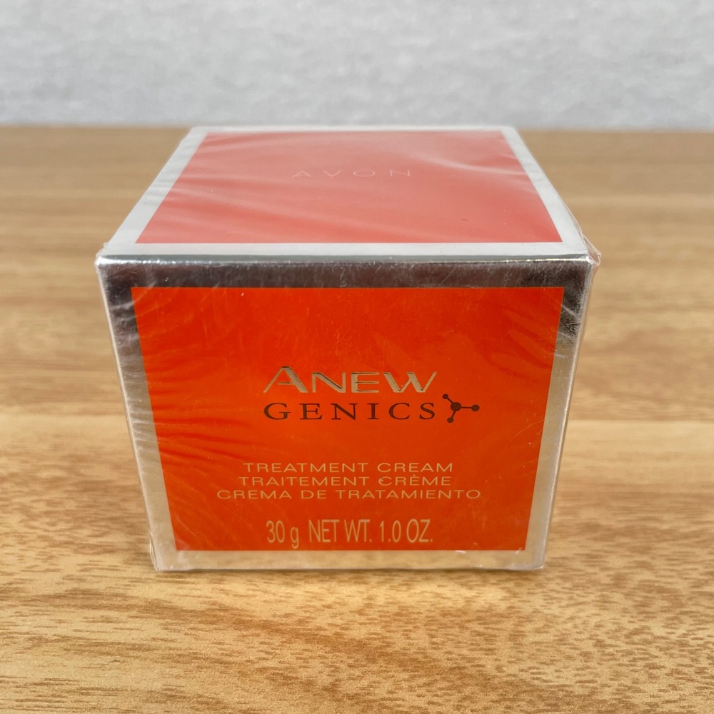 Avon Anew Genics Treatment Cream 1.0 oz‎ 30g Factory Sealed Night Face Cream AHA